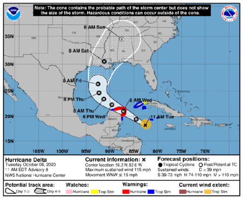 Hurricane Delta - National Hurricane Center Hurricane Delta - National Hurricane Center