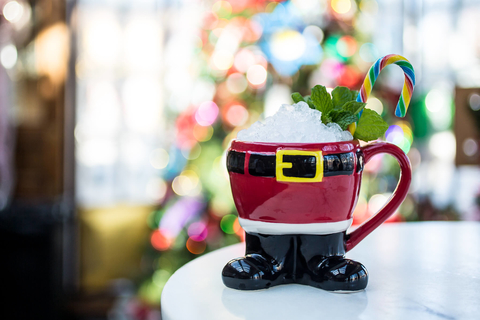 Santa mug at Polite Provisions during Miracle on 30th Street pop-up