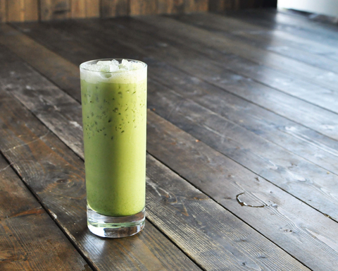 I Love You So Matcha cocktail at Wild Chix & Waffles in Austin I Love You So Matcha cocktail