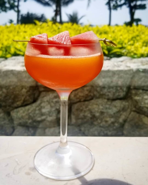 Wondermelon cocktail at Trisara