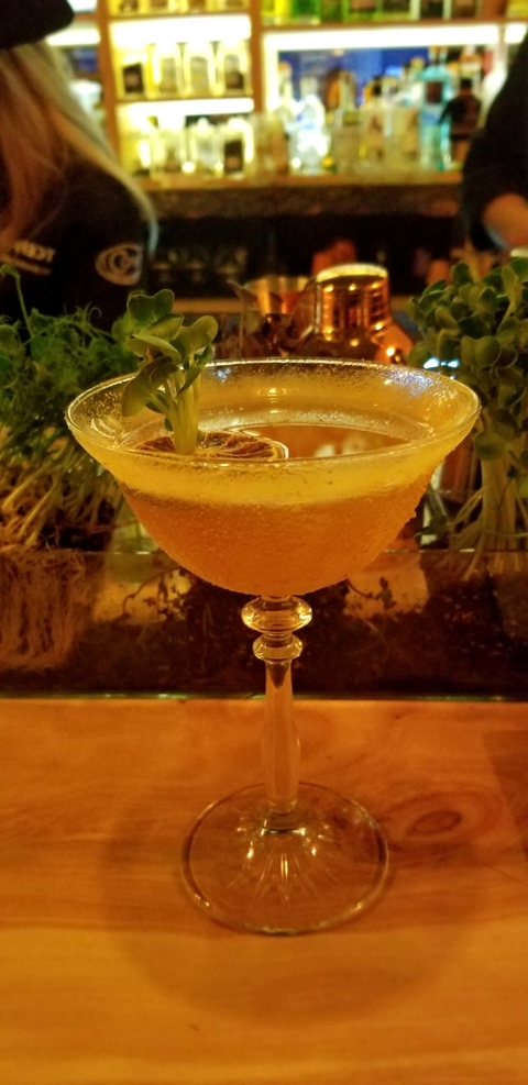 Sidecar cocktail at Cause Effect Cocktail Kitchen in South Africa