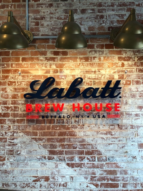 Labatt Brew House interior sign