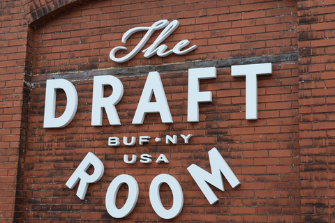 The Draft Room Buffalo NY exterior sign
