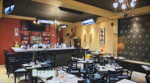 Shibo dining room before renovation by Jon Taffer on Bar Rescue