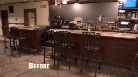 The Original Hideout bar interior on Bar Rescue with Jon Taffer