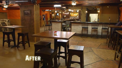 The Original Hideout interior after on Bar Rescue with Jon Taffer