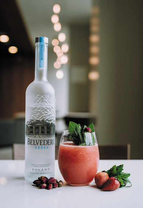 Frozen Palace blended Labor Day cocktail by Belvedere Vodka