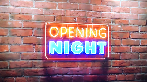 Opening Night with Chef Brian Duffy TV show logo Logo of Opening Night with Chef Brian Duffy television show on Food Network
