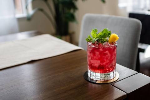 Urban Bourbon cocktail by Apartment Bartender, aka Elliott Clark, for Hilton