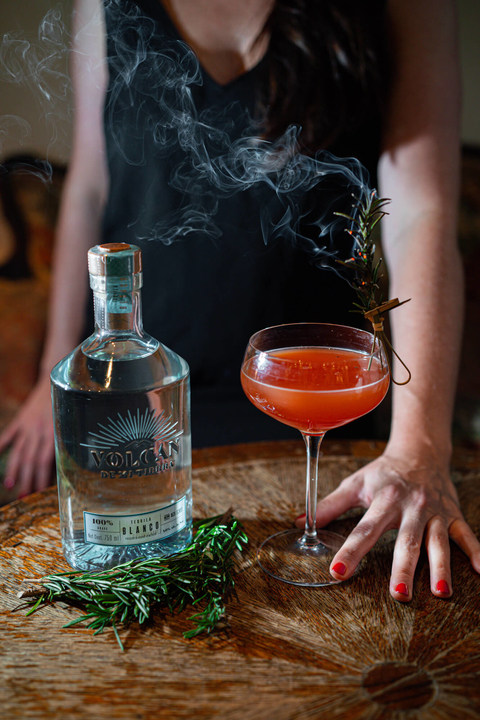 The Nocturnal Burn cocktail by Beautiful Booze for Volcán De Mi Tierra