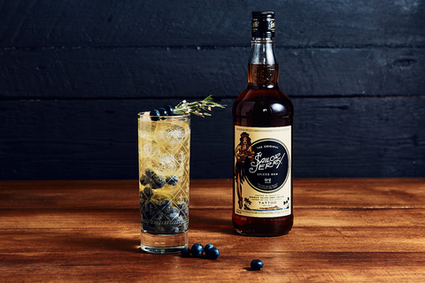 Why So Blue(berry) Lemonade cocktail by Anthony Bohlinger for Sailor Jerry Spiced Rum