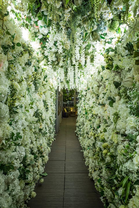 PHD Terrace flower tunnel at Dream Midtown
