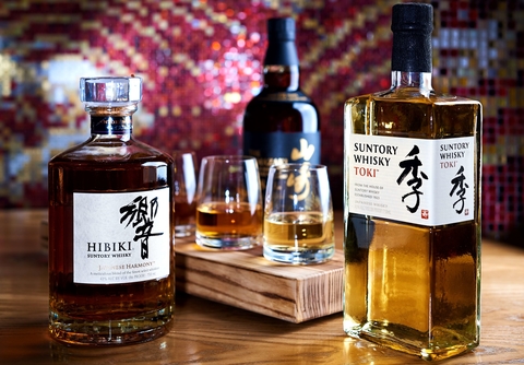 Walt Disney World Morimoto Asia Suntory Japanese whisky flight Morimoto Asia Suntory Japanese whisky flight