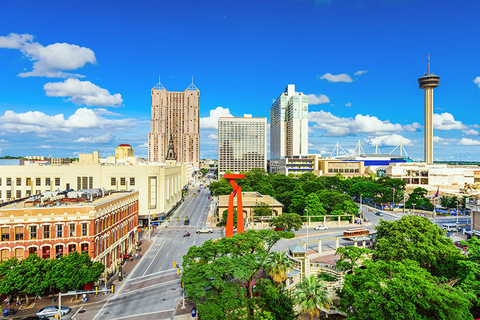 San Antonio Getty San Antonio, Texas, USA downtown skyline