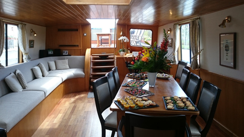 European Waterways' L'Art de Vivre Saloon Editorial Only Refurbished Saloon
