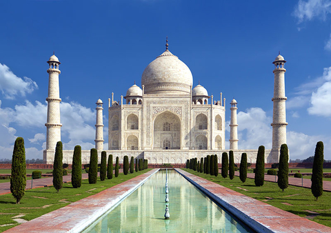 Taj Mahal India Getty Taj mahal on a bright day in Agra, India
