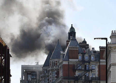 Mandarin Oriental Hyde Park, London fire Mandarin Oriental Hyde Park, London fire