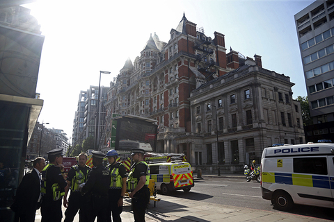 Mandarin Oriental Hyde Park, London fire Mandarin Oriental Hyde Park, London fire