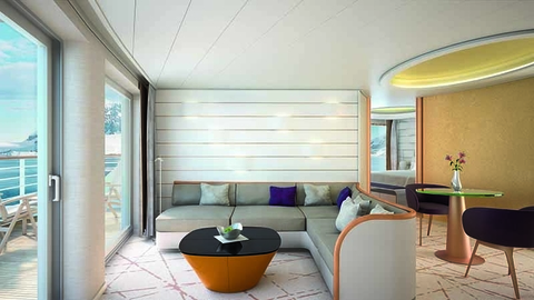Hapag-Lloyd Hanseatic inspiration Grand Suite // Photo by Hapag-Lloyd Hapag-Lloyd Hanseatic inspiration Grand Suite
