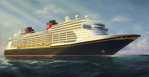 Disney Cruise Line New Ship Rendering Editorial Disney Cruise Line New Ship Rendering