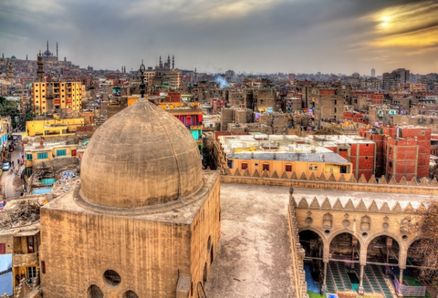 Cairo View of Cairo from roof of Amir al-Maridani mosque