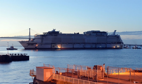 Symphony of the Seas Float Out Editorial Symphony of the Seas Float Out