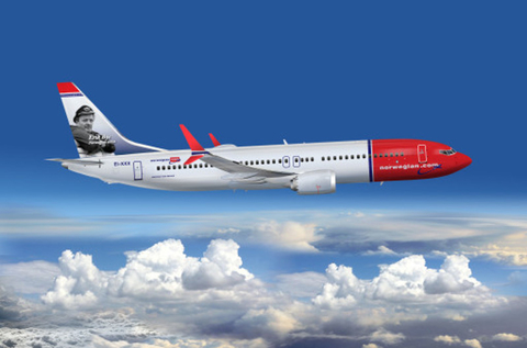 NorwegianBoeing737Max New aircraft by Norwegian Airlines