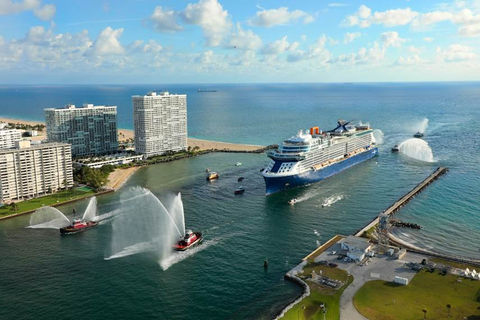 Celebrity Edge in Port Everglades’ Terminal 25 (T25) Ship arriving to the port.
