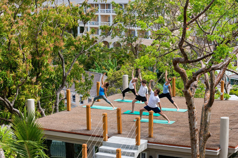 Yoga at BodyHoliday Deck Yoga at BodyHoliday Saint Lucia