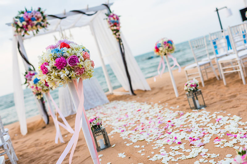 Beach Wedding Credit natthawon iStock Getty Images Plus Getty Images Beach Wedding