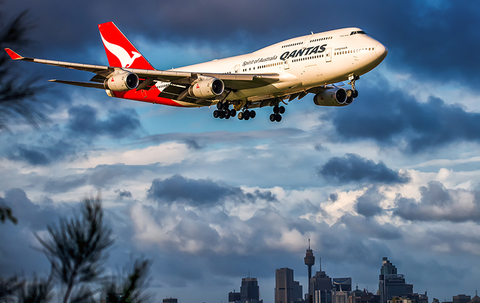Qantas airplane Qantas airplane