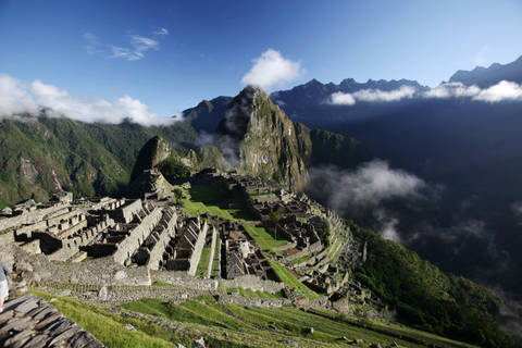 Machu Picchu Image of the ruins with mountains in distance
