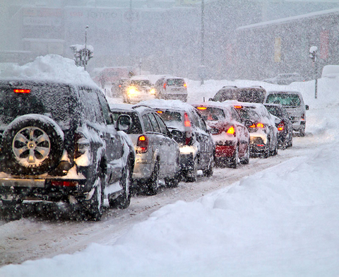 Blizzard on the Road Credit MarianVejcik iStock Getty Images Plus Getty Images Blizzard on the Road