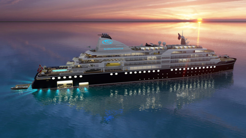 SeaDream Innovation Night Rendering of the upcoming vessel