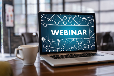 Webinar laptop Webinar laptop