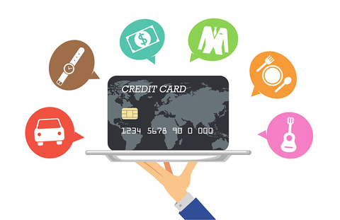 credit card rewards concept graphic credit card rewards concept graphic