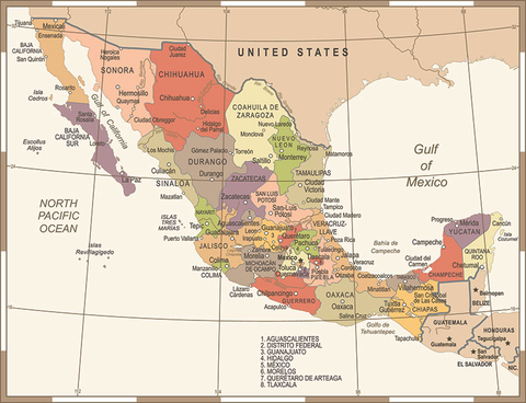 Mexico Map Getty Mexico Map