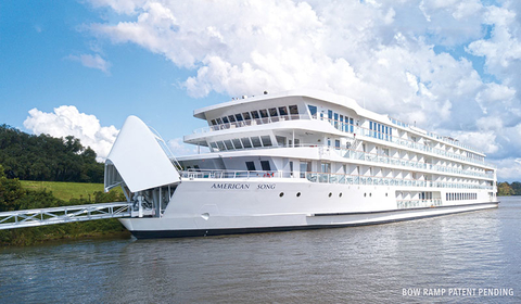 American Cruise Lines Opening Bow Editorial American Cruise Lines Opening Bow