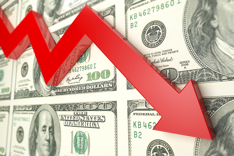 down arrow / decline / recession down arrow / decline / recession