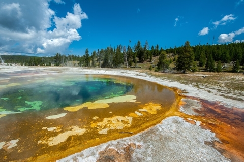 Yellowstone National Park - daniloforcellini/iStock/Getty Images Plus/Getty Images Yellowstone National Park Hot spring - daniloforcellini/iStock/Getty Images Plus/Getty Images