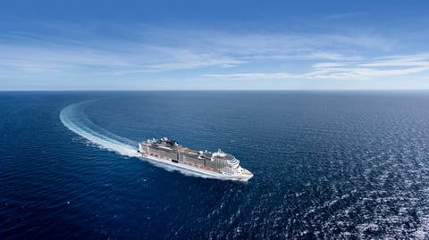 MSC Virtuosa Image of MSC Virtuosa sailing in the sea