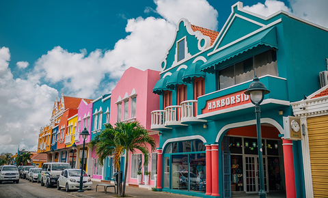 Downtown Kralendijk, the capitol of Bonaire Downtown Kralendijk, the capitol of Bonaire