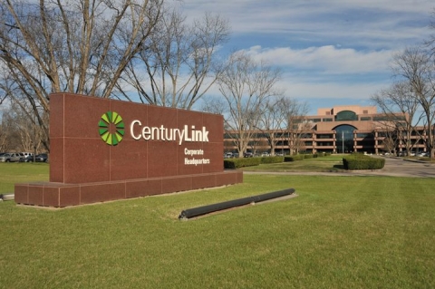 CenturyLink corporate sign outside of an office park