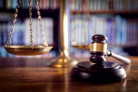 Court case / gavel / law justice scales and gavel