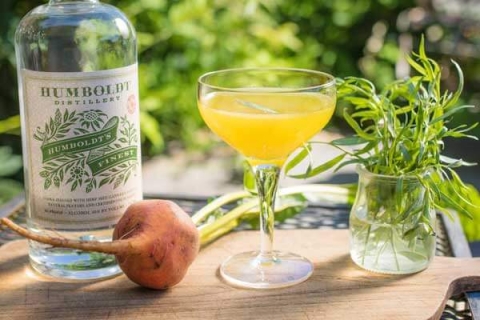 Humboldt's Finest The Golden Beet recipe - Humboldt Distillery cocktail recipes