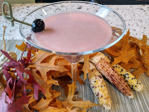 Cherry Chiffon pie cocktail by Casey Chapman at Bastille Brasserie & Bar - Thanksgiving dessert pie drink recipes