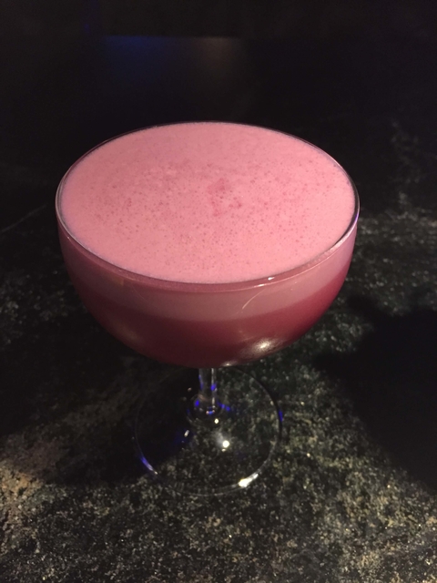 Aqua Beethe cocktail by Natasha Hill at Raven & Rose - Fall and winter beet drink recipes