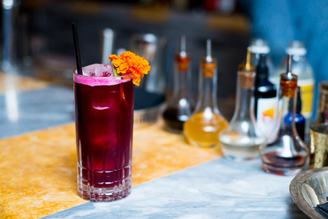 The Ottoman Cartel cocktail by Bart Cannizzaro at Byblos Miami - Fall and winter beet drink recipes