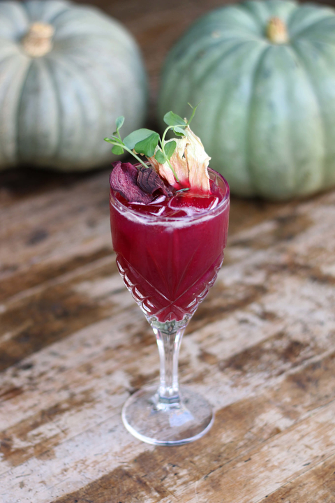 Beetle-Juice cocktail by Leyla Javadov of Café 21 - Fall and winter beet drink recipes