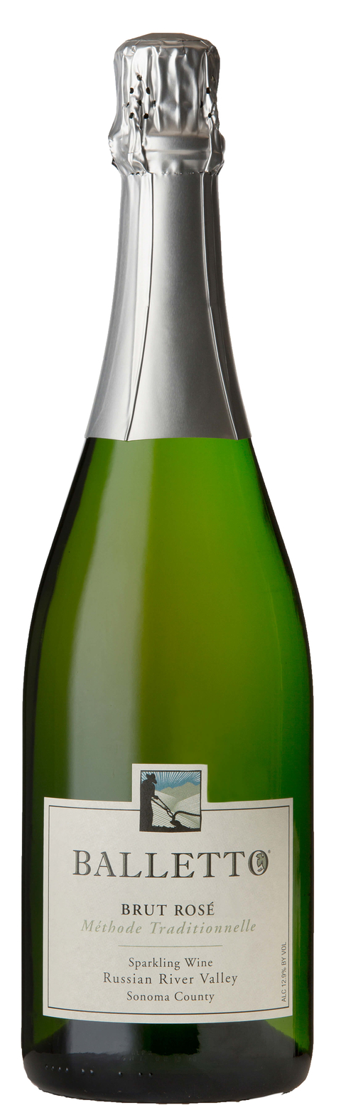 2013 Balletto Brut Rose California sparkling wine - 8 Types of Bubbly You & Your Guests Need to Know